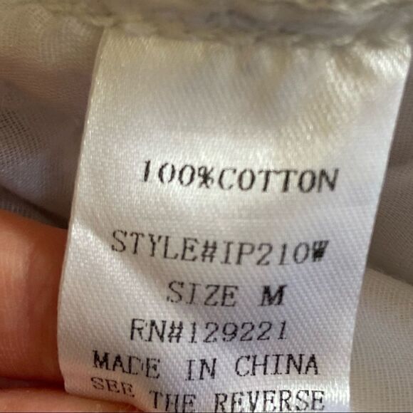 Signature 8 Distressed Skinny White Pant || size Medium - Picture 6 of 7